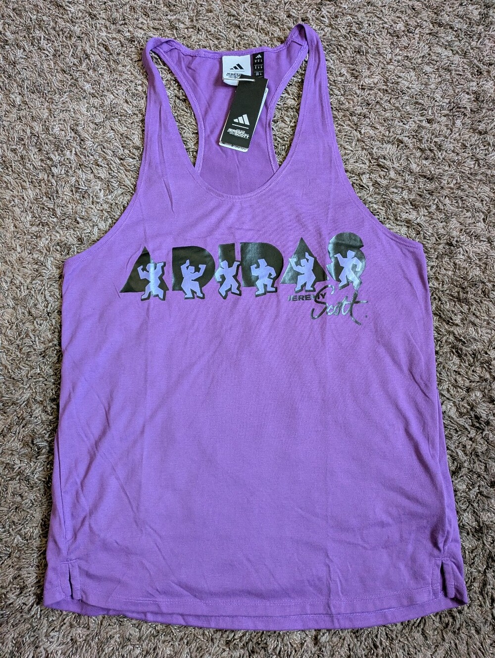 NWT Adidas Jeremy Scott Purple Athletic Workout Tank Top Men's M